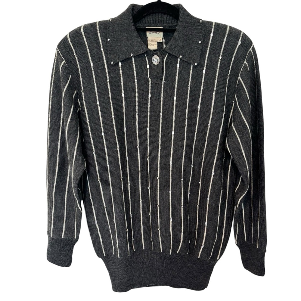 Ann Wi Wool Blend‎ Sweater with Embellishment